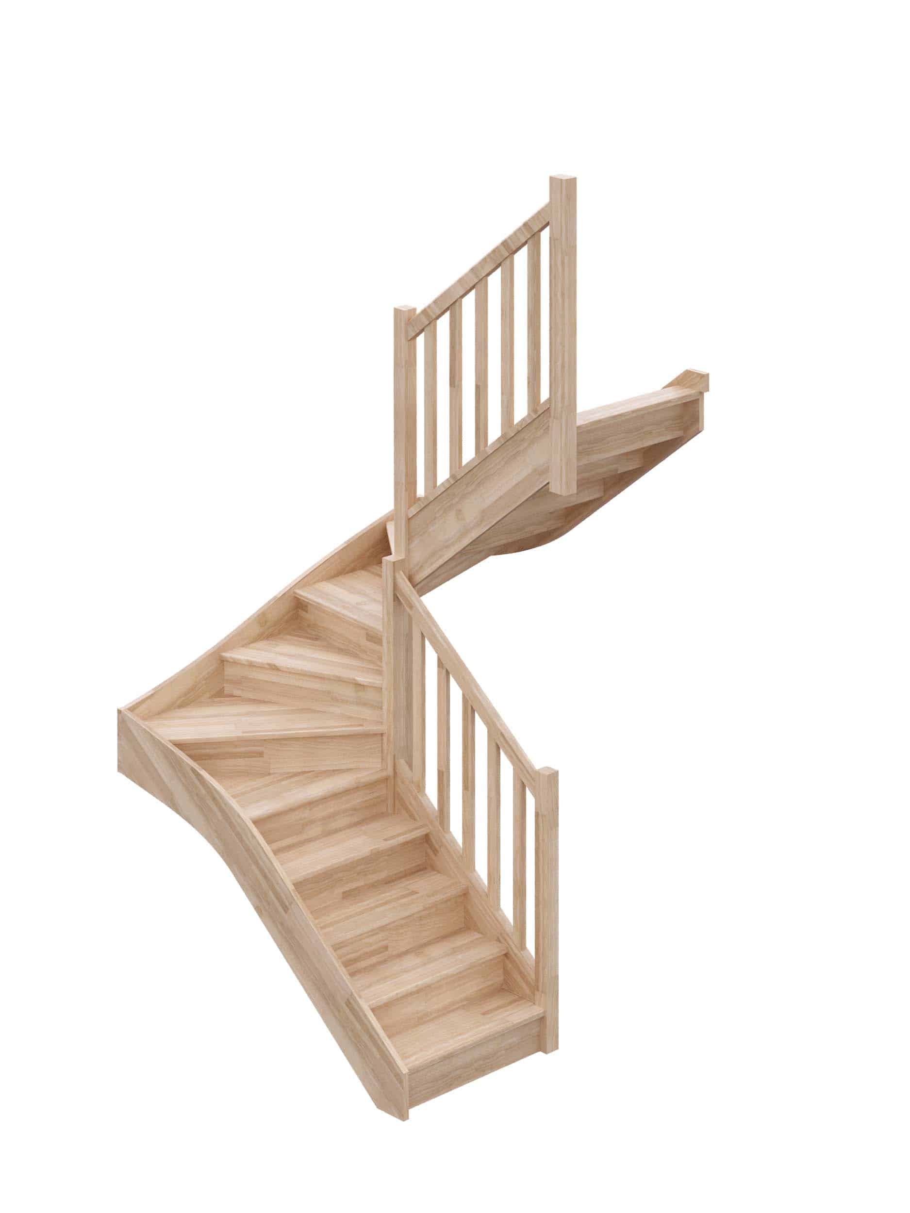 escalier demi tournant