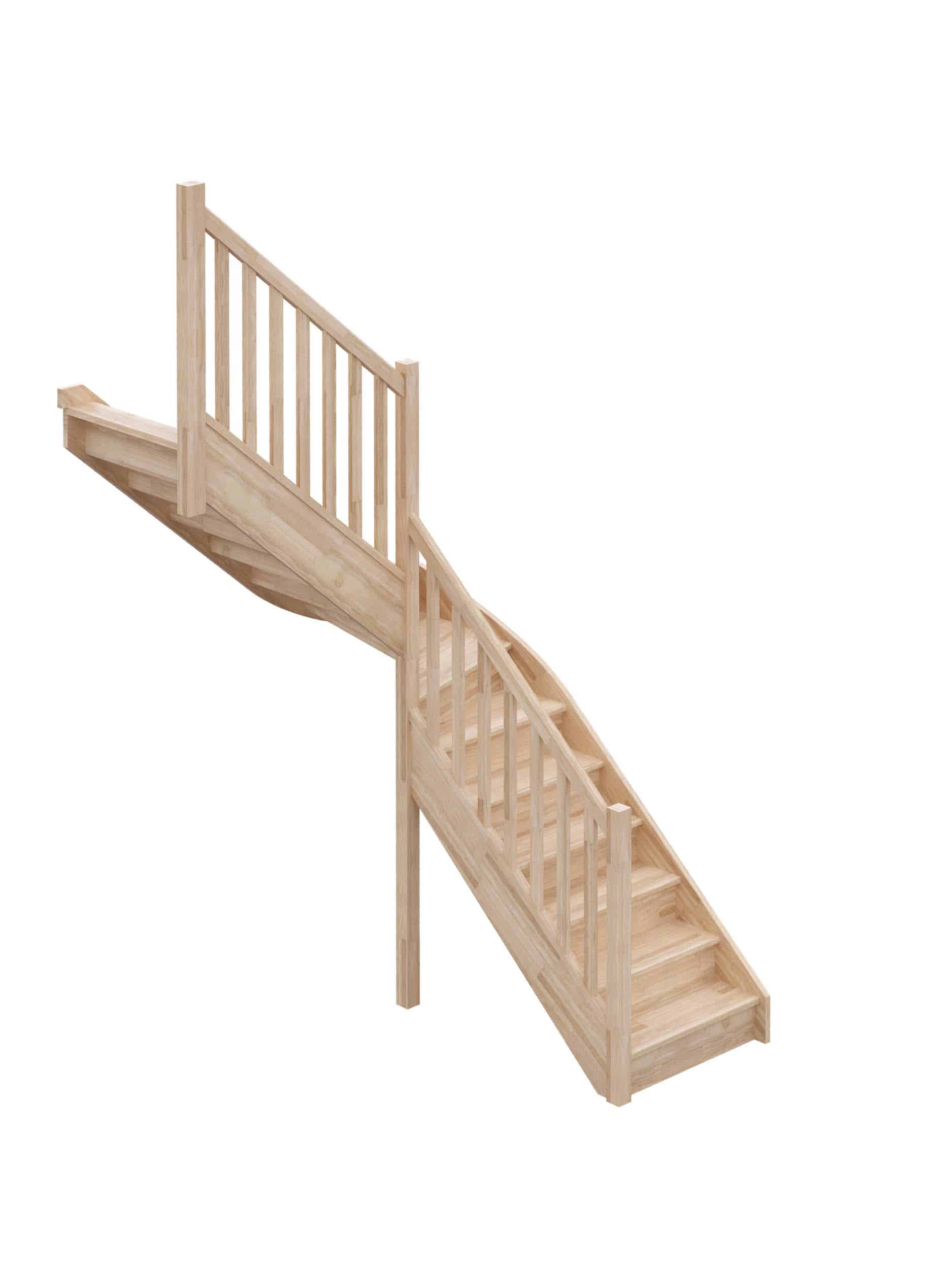escalier quart tournant milieu
